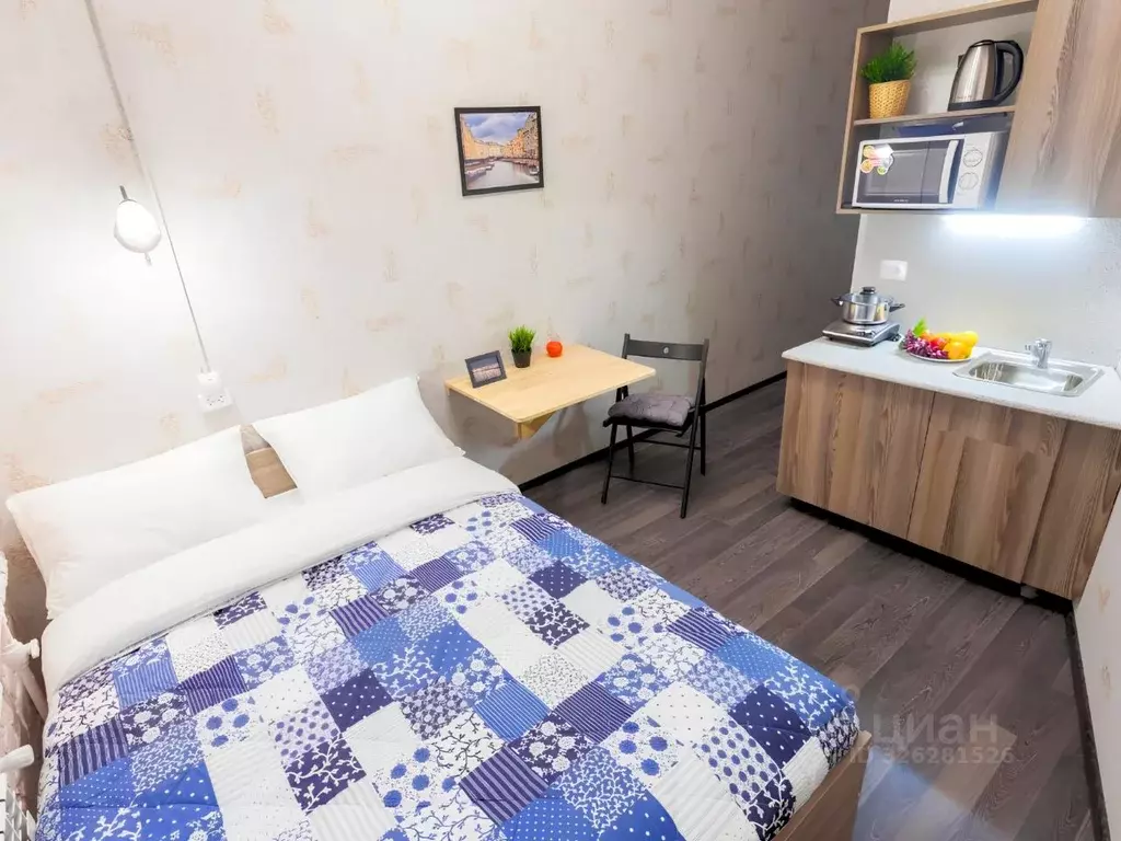 Студия Санкт-Петербург ул. Блохина, 4 (14.0 м) - Фото 1