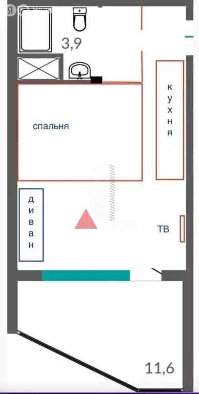 Квартира-студия: Евпатория, Симферопольская улица, 2Ч (50 м) - Фото 1