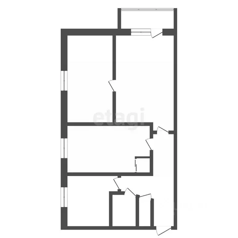 3-к кв. Амурская область, Райчихинск Музыкальная ул., 20 (56.6 м) - Фото 2