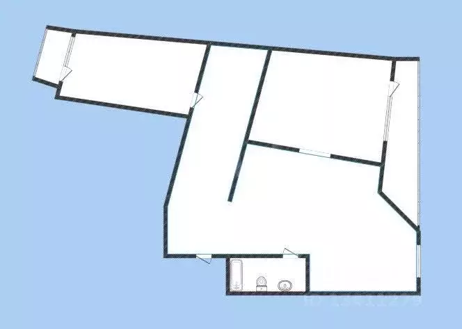 2-к кв. Белгородская область, Белгород ул. Попова, 58 (83.0 м) - Фото 1