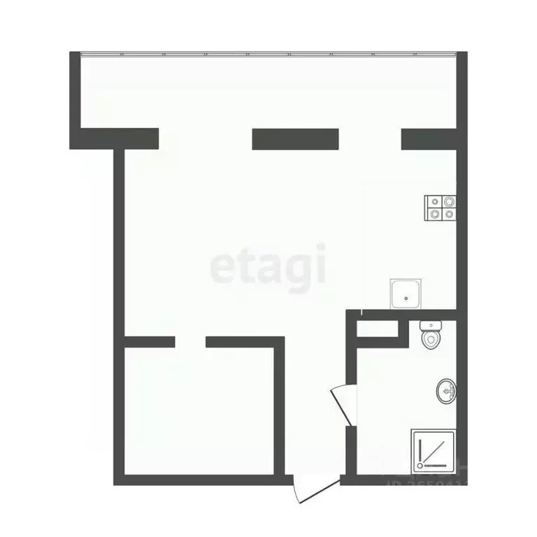 1-к кв. Севастополь ул. Челнокова, 29к3 (36.3 м) - Фото 1