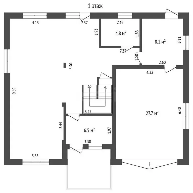 Дом в село Андреевка, Родная улица (170 м) - Фото 1