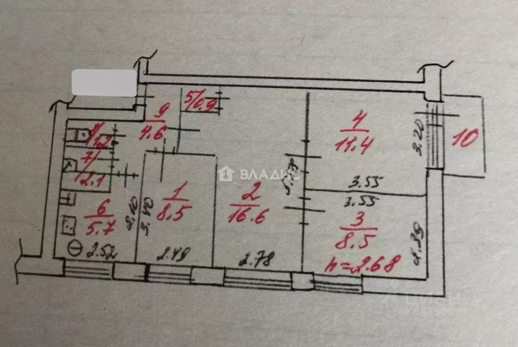 4-к кв. Карелия, Суоярви ул. Суоярвское шоссе, 4 (59.5 м) - Фото 2