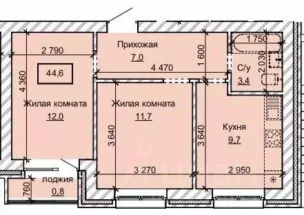 2-к кв. Алтайский край, Барнаул ул. Анатолия (44.6 м) - Фото 0