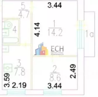 2-комнатная квартира: Москва, улица Лобачевского, 18 (37.4 м) - Фото 2
