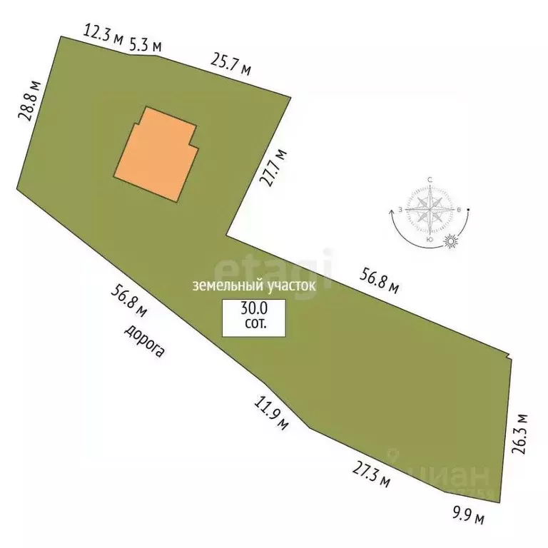 Дом в Саха (Якутия), Якутск ул. Сергеляхское Поле, 6 (225 м) - Фото 2