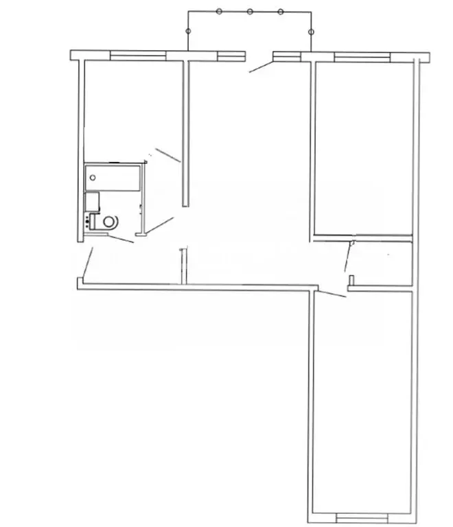 3-комнатная квартира: Омск, улица Фёдора Крылова, 4 (59 м) - Фото 0