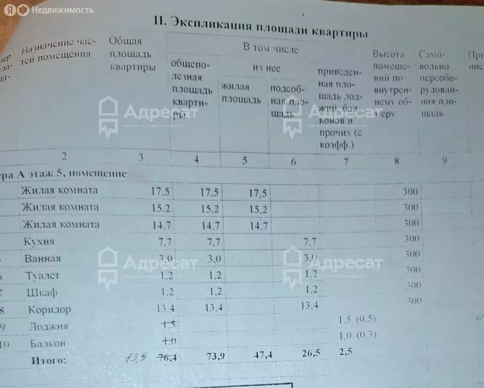 3-комнатная квартира: Волгоград, проспект имени В.И. Ленина, 81 (73.9 ... - Фото 2