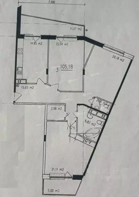 3-к кв. Тульская область, Тула ул. Макаренко, 9Б (112.0 м) - Фото 1
