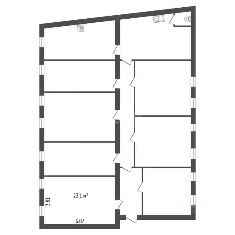 Студия Санкт-Петербург Коломенская ул., 33/40 (30.0 м) - Фото 2