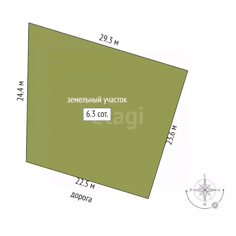 Участок в Крым, Симферопольский район, Мирновское с/пос, с. Белоглинка ... - Фото 2