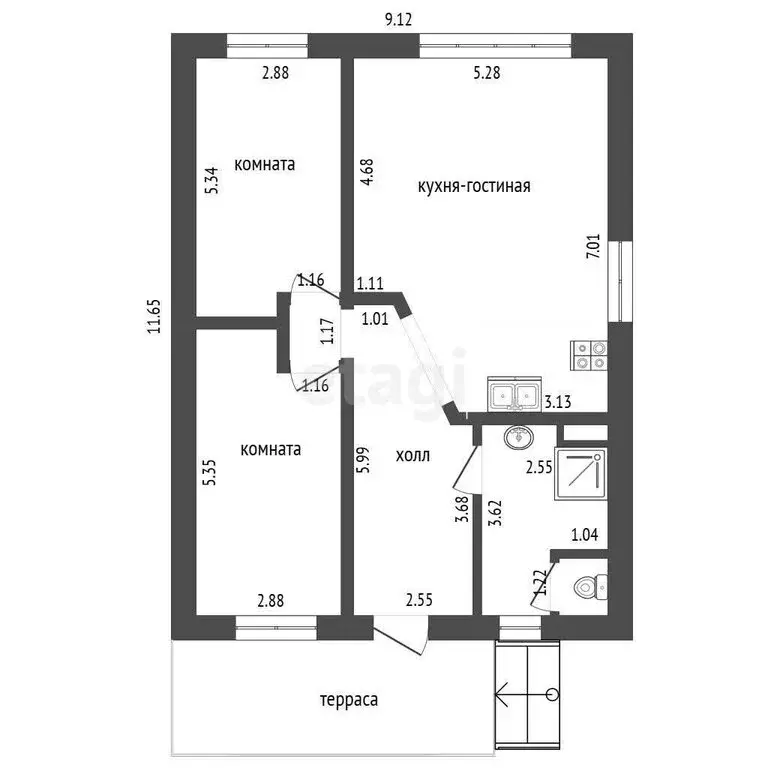 Дом в Альметьевск, улица Фарита Гильмутдинова (106 м) - Фото 1