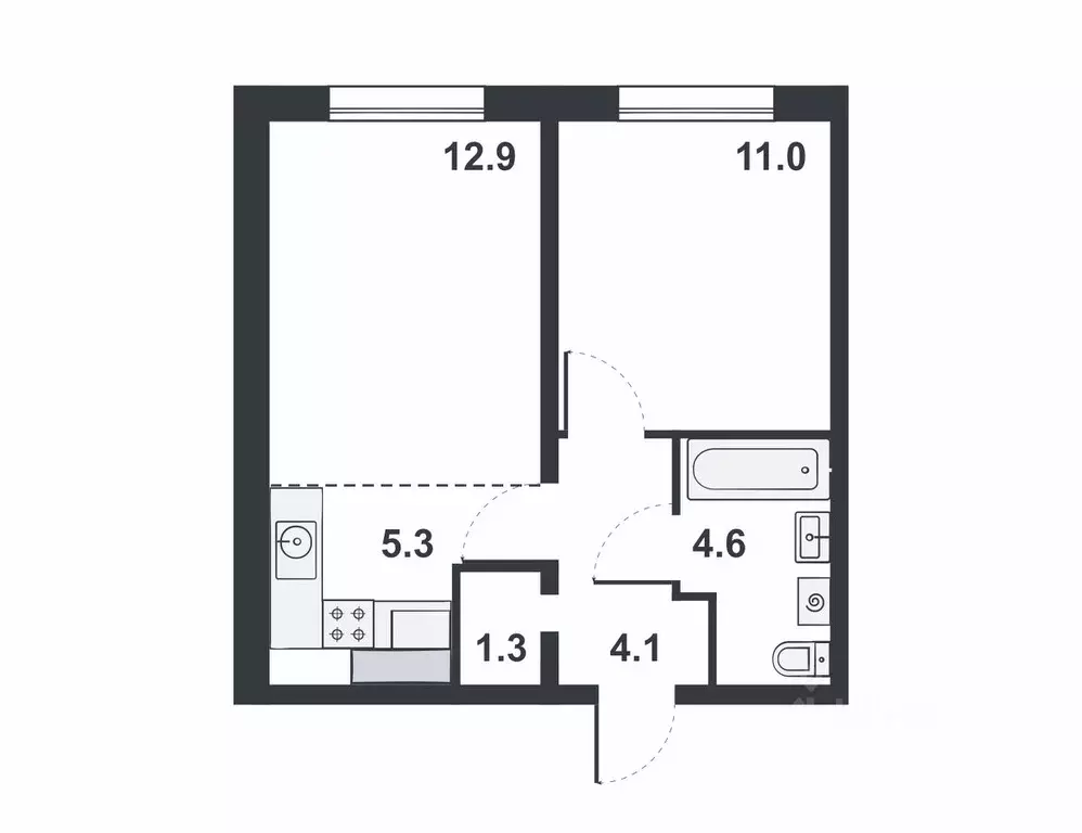 2-к кв. Кировская область, Киров бул. Прибрежный, 6 (39.2 м) - Фото 0