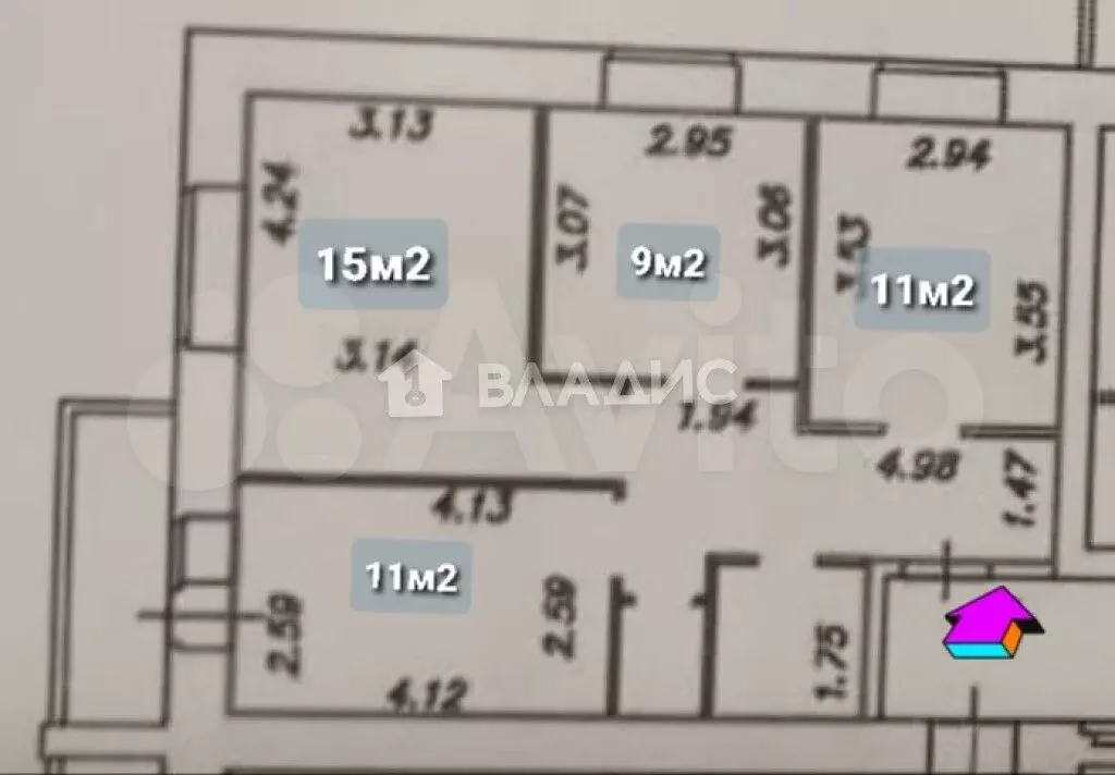 3-к. квартира, 58 м, 8/12 эт. - Фото 0