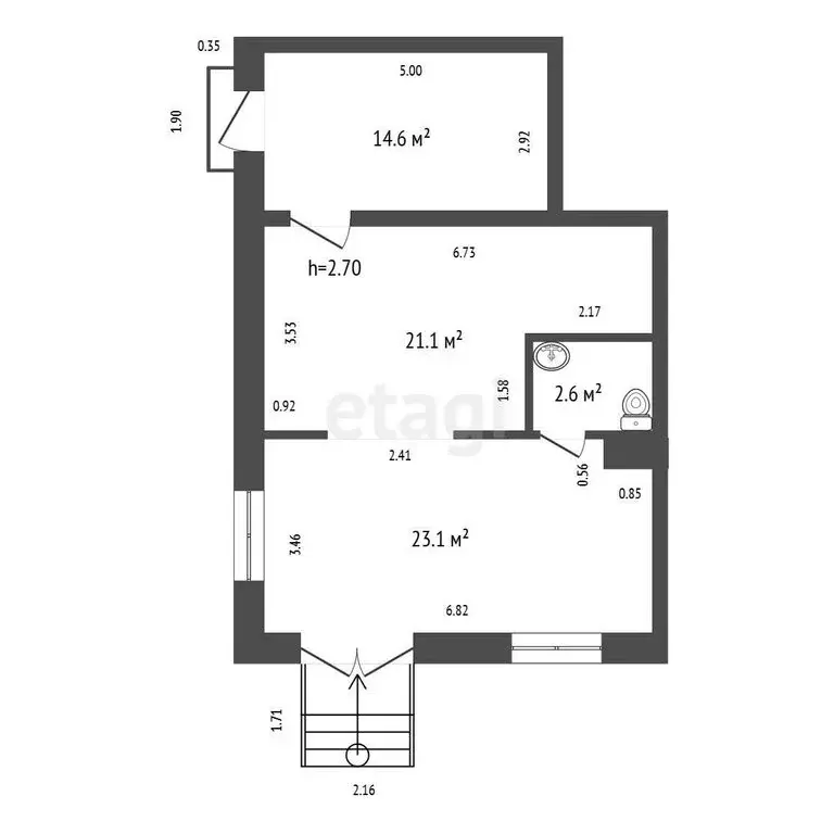 Офис (61.4 м) - Фото 1