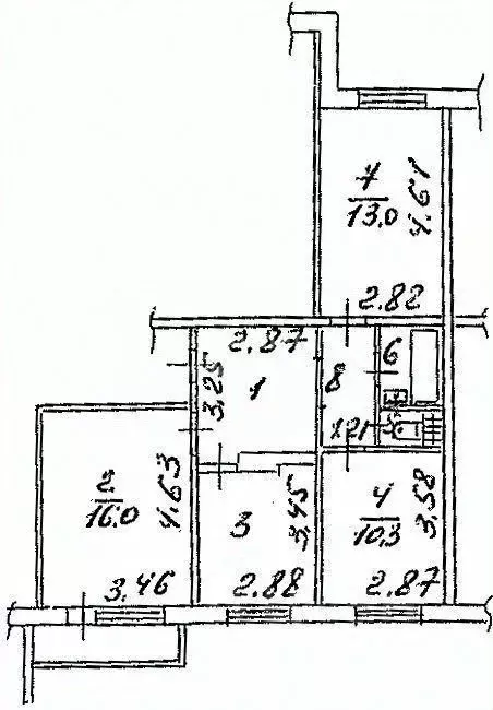 3-к кв. Липецкая область, Липецк ул. Валентины Терешковой, 37 (64.6 м) - Фото 2