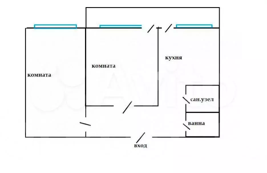 1-к. квартира, 48 м, 8/9 эт. - Фото 0