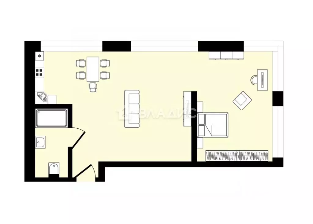 Свободной планировки кв. Москва Головинское ш., 10Б (64.0 м) - Фото 2