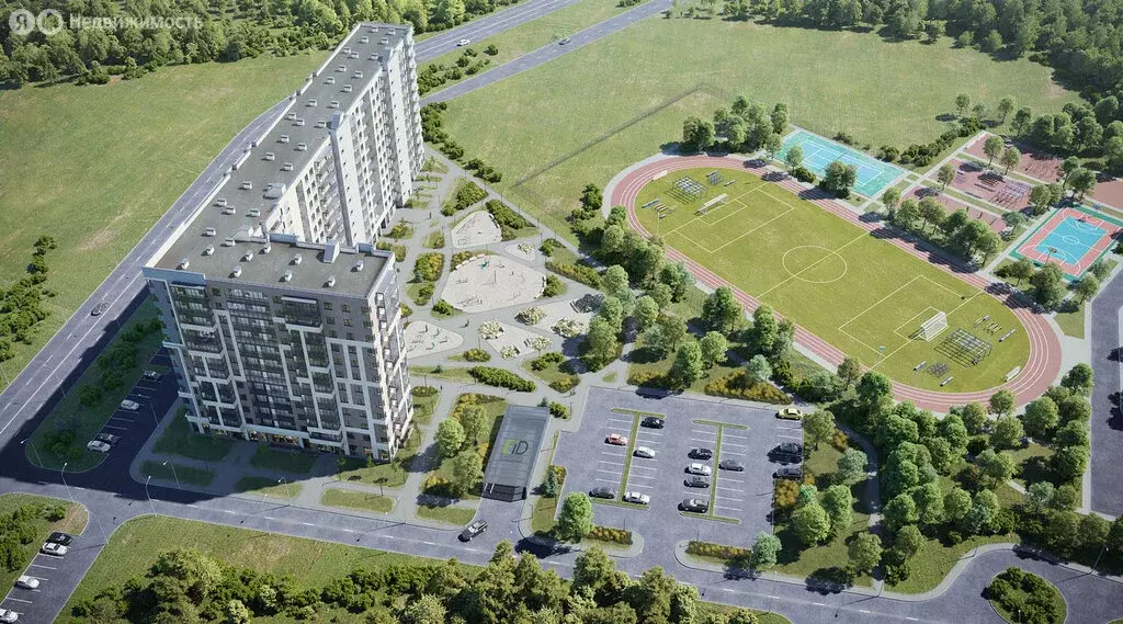 1-комнатная квартира: Кудрово, Солнечная улица, 2 (34 м) - Фото 0