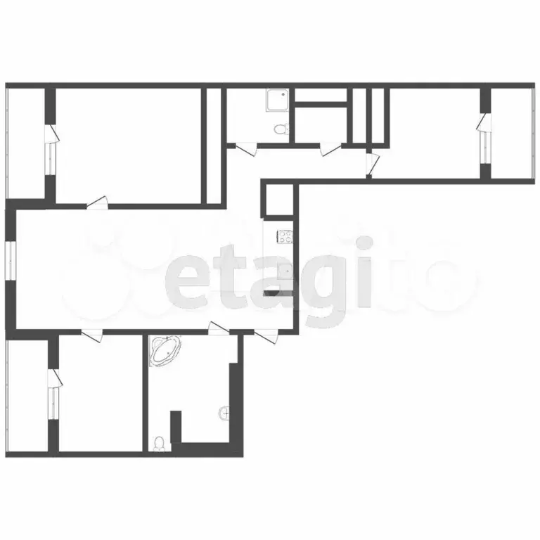 3-к. квартира, 122,6 м, 7/25 эт. - Фото 0