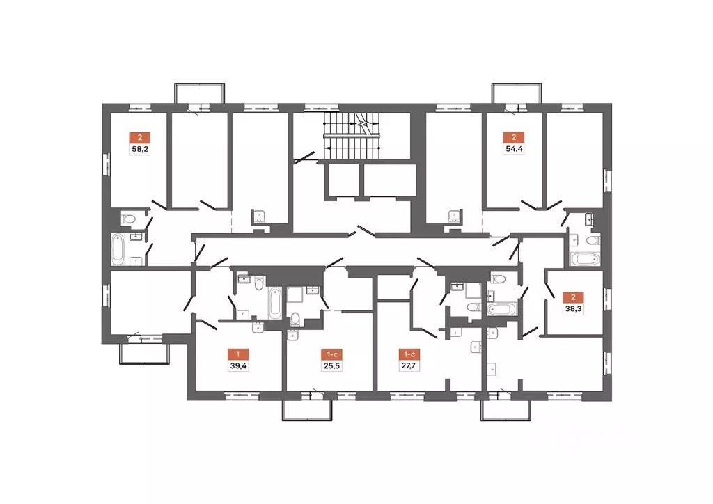 2-к кв. Ханты-Мансийский АО, Сургут 30А мкр,  (36.59 м) - Фото 1