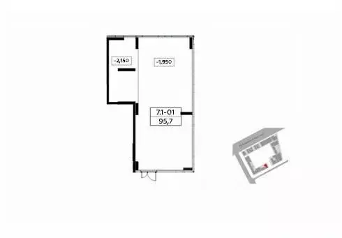 Помещение свободного назначения в Москва просп. Прокшинский, 10 (96 м) - Фото 1