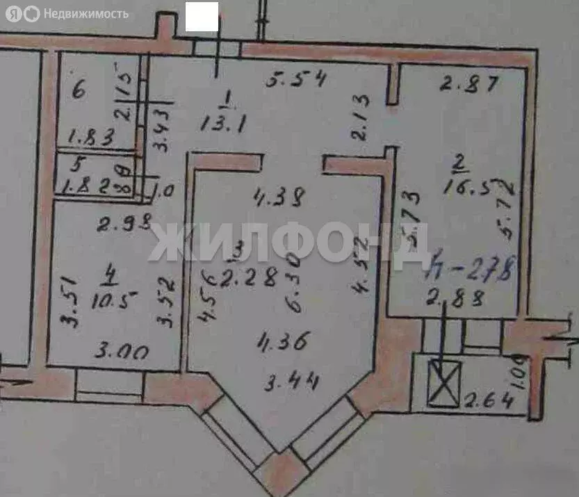 2-комнатная квартира: Абакан, улица Бограда, 118 (69 м) - Фото 1