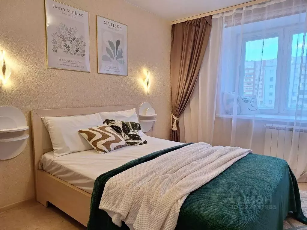 1-к кв. Чувашия, Чебоксары Благовещенский мкр, бул. Олега Волкова, 3 ... - Фото 1