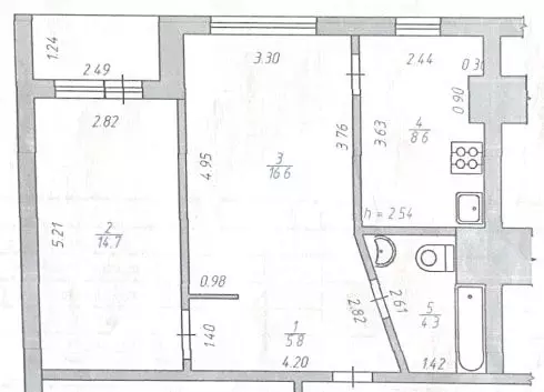 2-к кв. Удмуртия, Ижевск Красноармейская ул., 73 (50.1 м) - Фото 1