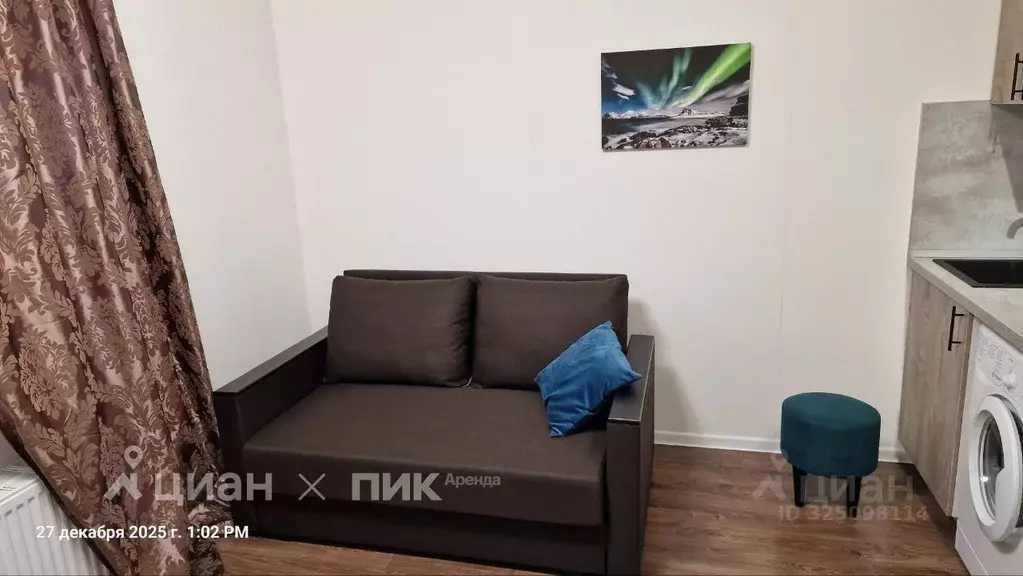 Студия Санкт-Петербург ул. Пахомовская, 26 (18.0 м) - Фото 1