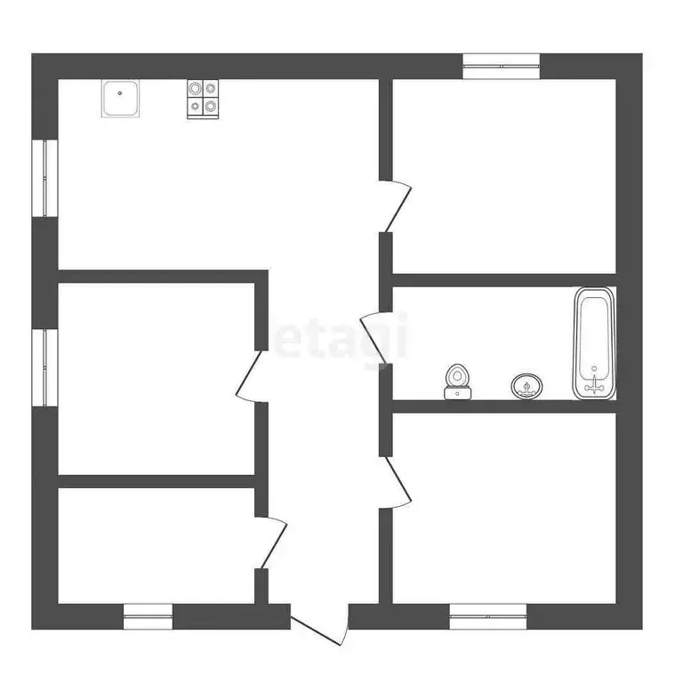 Дом в Тюменский муниципальный округ, деревня Молчанова, Советская ... - Фото 1