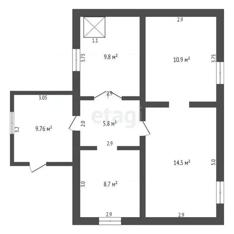 Дом в Саратовская область, Балашовский район, с. Малая Семеновка ... - Фото 2