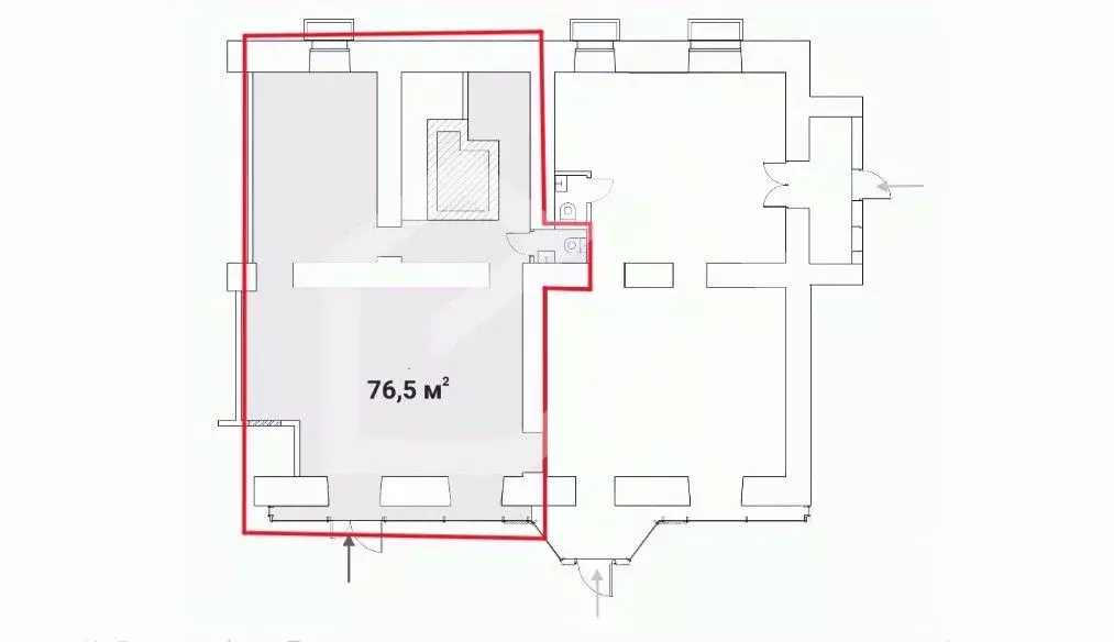 Помещение свободного назначения в Москва Брянская ул., 12 (77 м) - Фото 2