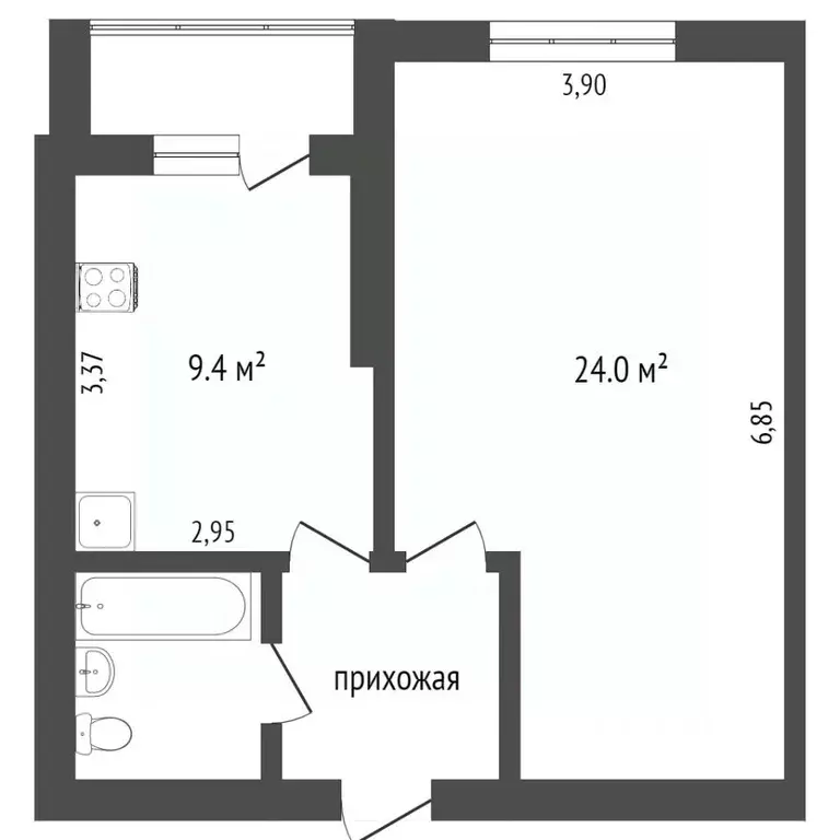 1-к кв. Ханты-Мансийский АО, Сургутский район, пос. Солнечный ул. ... - Фото 2