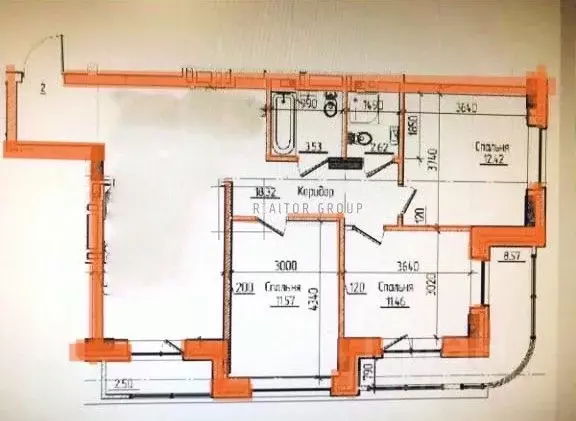 3-к кв. Новосибирская область, Новосибирск ул. Шевченко, 2/1 (80.0 м) - Фото 2