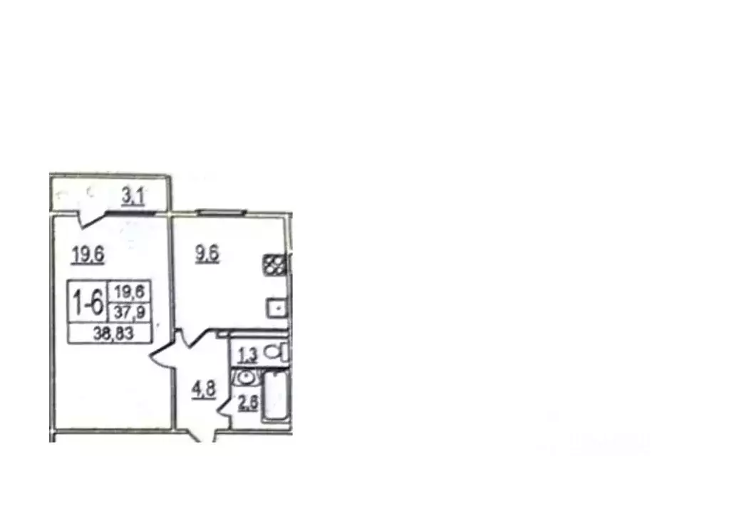 1-к кв. Санкт-Петербург Дачный просп., 2к1 (37.0 м) - Фото 2