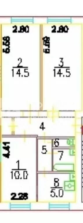 3-к кв. Москва Снежная ул., 17К1 (54.6 м) - Фото 2