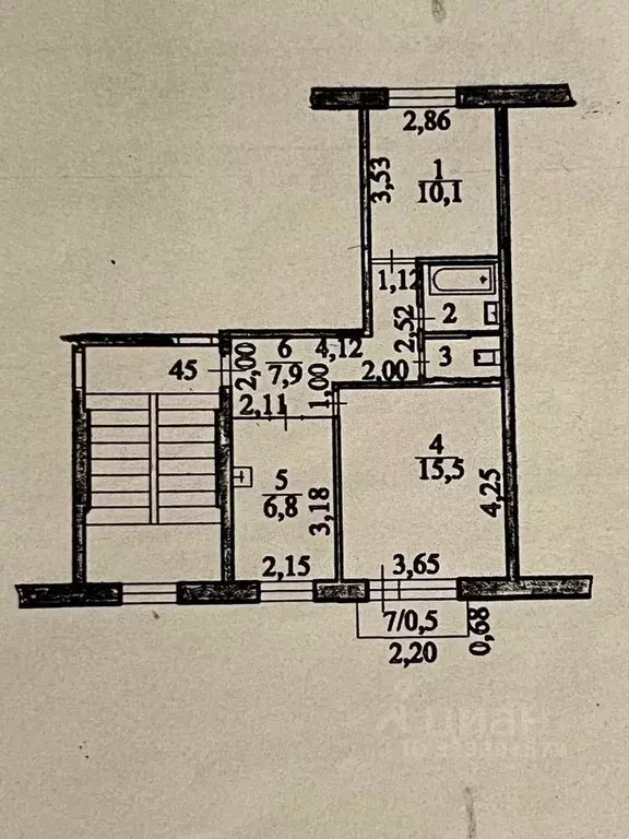 2-к кв. Новосибирская область, Искитимский район, Линево городское ... - Фото 1