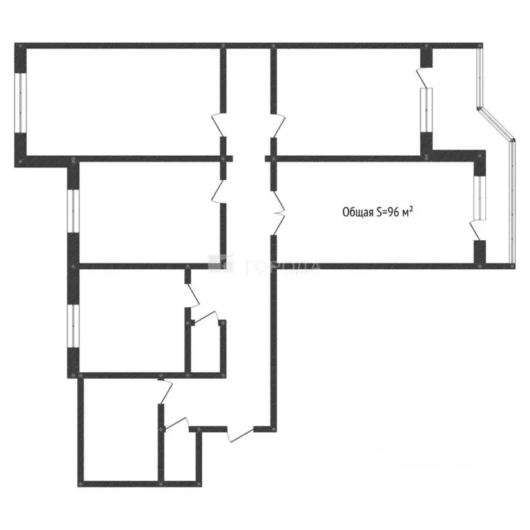 4-к кв. Алтайский край, Барнаул городской округ, Южный рп ул. ... - Фото 2
