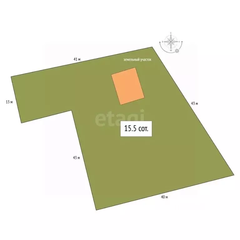 Участок в Алтай, Чемальский район, с. Еланда Катунская ул. (15.5 сот.) - Фото 2