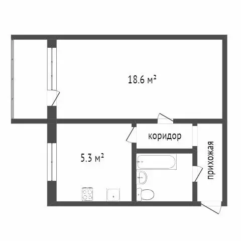 1-комнатная квартира: Комсомольск-на-Амуре, Советская улица, 12к2 ... - Фото 1