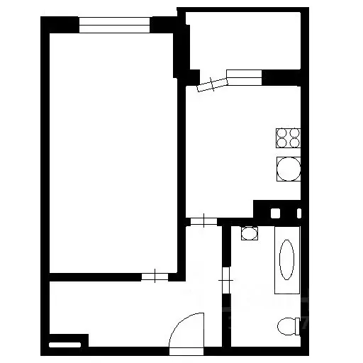 1-к кв. Санкт-Петербург, Санкт-Петербург, Ломоносов Михайловская ул., ... - Фото 2