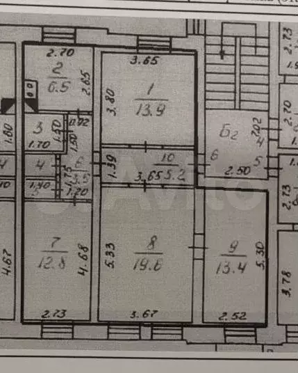 4-к. квартира, 79,6 м, 2/2 эт. - Фото 0