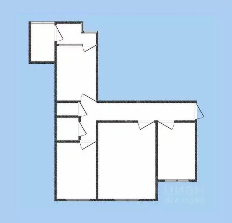 3-к кв. Белгородская область, Губкин ул. Петра Великого, 10 (62.9 м) - Фото 2