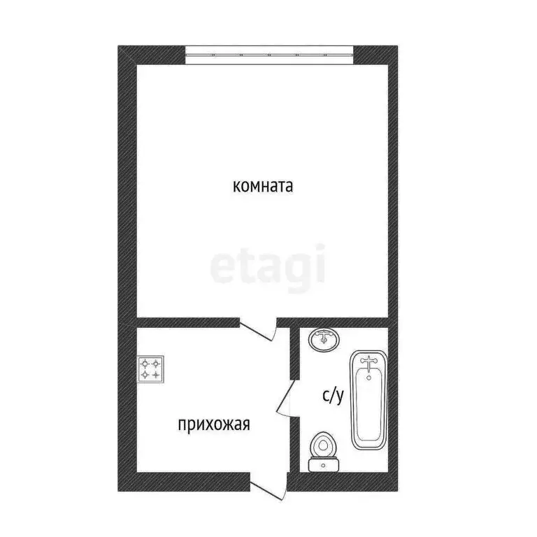 Квартира-студия: Курган, проспект Машиностроителей, 11 (18.2 м) - Фото 0