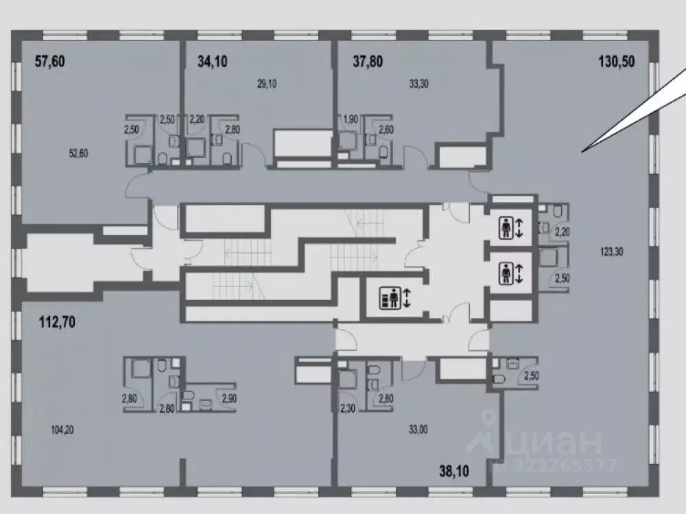 Офис в Москва Павелецкая наб., 8 (131 м) - Фото 2