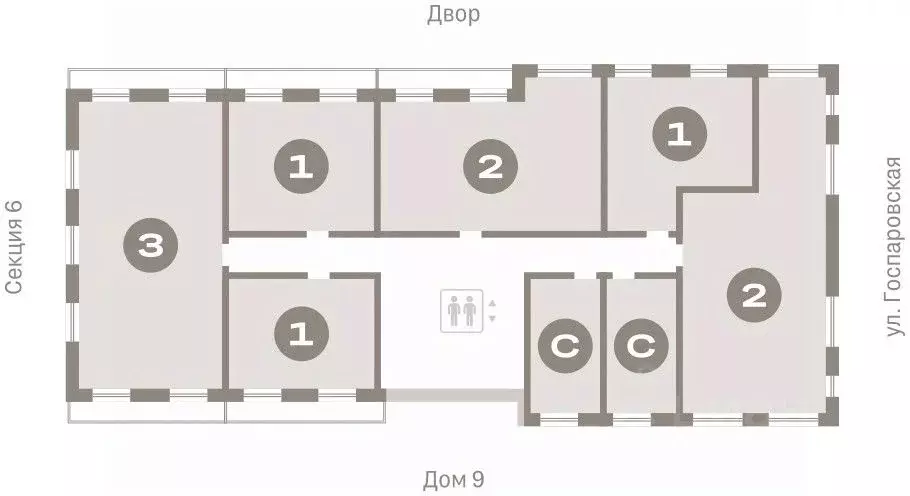 Студия Тюменская область, Тюмень Причальная ул., 7 (21.5 м) - Фото 1