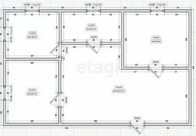 3-к кв. Ингушетия, Магас ул. Бота Гагиева (85.8 м) - Фото 2