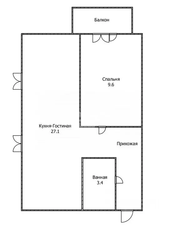 1-к кв. Ульяновская область, Ульяновск Станционная ул., 7 (40.1 м) - Фото 2