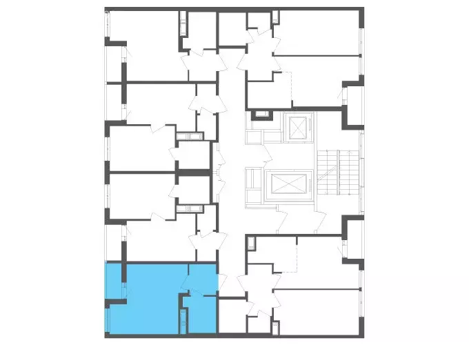 Квартира-студия: посёлок Шушары, Старорусский проспект, 3к1 (26 м) - Фото 2